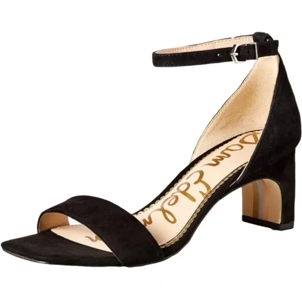 Sam Edelman Holmes ankle strap dress sandal- black- size 7
